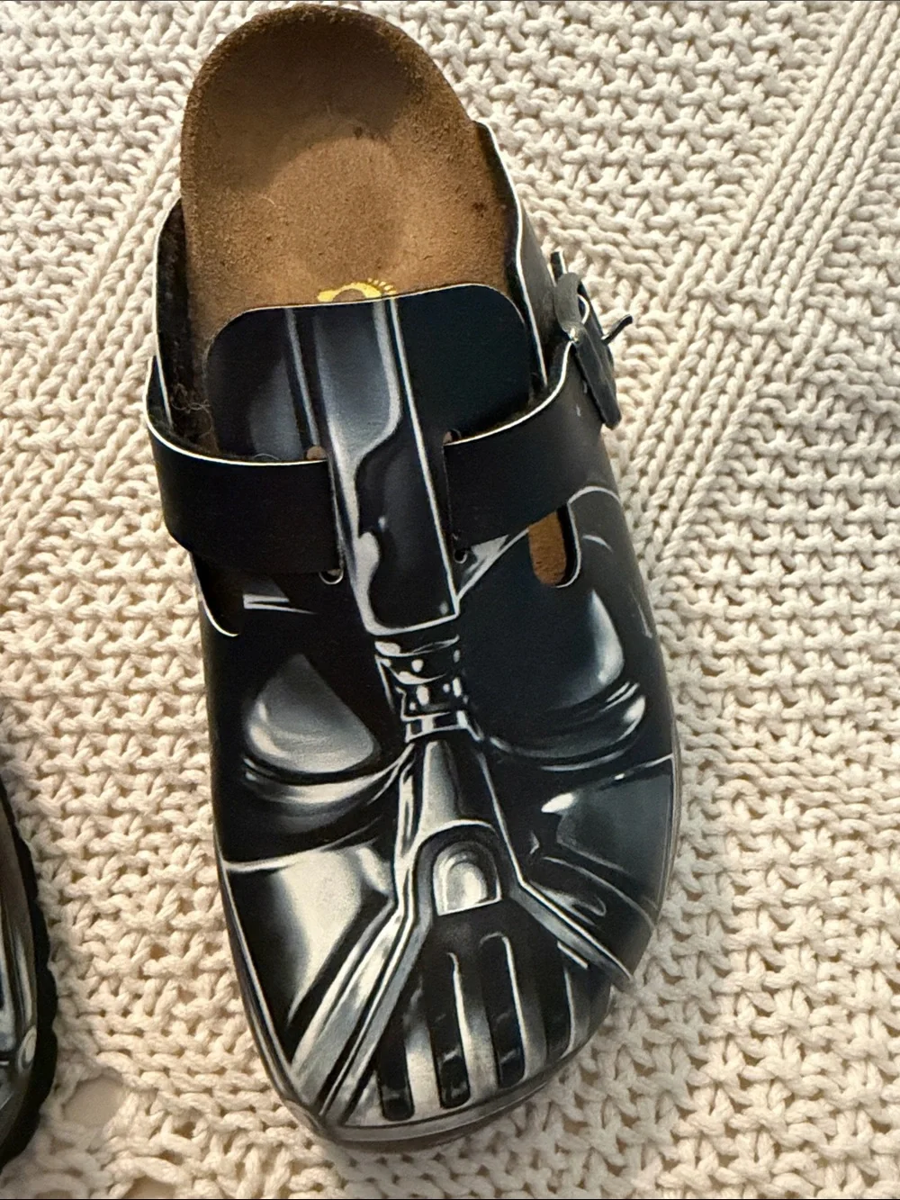 Star Wars Birkenstock- official-Black Darth Vader Graphic Slip-On Clogs - kids